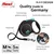 Flexi Leash Black Design M pas 5m črno-modra