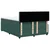 Vidaxl Box spring postelja z vzmetnico temno zelena 140x200 cm žamet