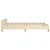 Vidaxl Posteljni okvir brez vzmetnice krem 140x190 cm blago