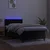 Vidaxl Box spring postelja z vzmetnico LED črna 90x190 cm žamet