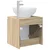 Umivaonik s policom Hrast sonoma 49,5 x 44,5 x 65 cm