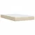 Vidaxl Box spring postelja z vzmetnico krem 120x190 cm blago