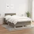 Vidaxl Box spring postelja z vzmetnico taupe 120x200 cm blago