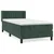 Vidaxl Box spring postelja z vzmetnico temno zelena 80x200 cm žamet
