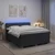 vidaXL Postelja boxspring z vzmetnico Temno siva 180 x 200 cm Blago