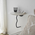 HANAH HOME Zidna polica Leo Black White