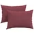 Jastučići za sofu 2 pcs Vinska crvena 70 x 50 cm tkanina
