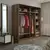 Hanah home Ormar Kale 180x190x52cm Bež