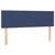 Vidaxl Box spring postelja z vzmetnico modra 140x190 cm blago