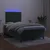Vidaxl Box spring postelja z vzmetnico LED tem. zelena 120x200cm žamet