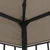 Vidaxl Paviljon 4x3 m taupe