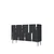 Hanah Home komoda Nota 120, 120 cm, antracit / srebrna