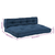 Jastučić za paletni kauč 2 pcs Indigo 120 x 80 x 38 cm Tkanina