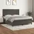 shumee Box spring postelja z vzmetnico temno siva 180x200 cm žamet