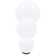 LED kuglasta svjetiljka 3 kom 20/30/40 cm PMMA