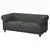 VISKAFORS Sofa dvosed, Lejde siva/zelena/smeđa