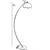 Opviq Hilal Eskitme Lambader Retro 3 534LUN4192 Podna lampa, crna