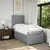 Vidaxl Box spring postelja z vzmetnico svetlo siva 90x190 cm blago