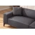 ATELIER DEL SOFA Sofa trosed Petra 3 Anthracite