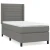 shumee Box spring postelja z vzmetnico temno siva 80x200 cm blago