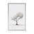 Plakat minimalistično drevo brez listov - 60x90 black