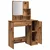 Toaletni stol s ogledalom Staro drvo 86,5x35x136 cm