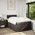vidaXL vidaXL Box spring postelja z vzmetnico temno rjava 120x190 cm blago, (21307719)