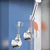 INF 2-Pack Universal No-Drilling Shower Head Holder - 360° Rotatable Bracket Black, (5000158287)