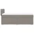 Vidaxl Box spring postelja z vzmetnico taupe 90x200 cm blago