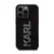 Maska Karl Lagerfeld 3D Rubber Glitter Logo za iPhone 15 Pro Max, Crna