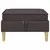 vidaXL Pouf s shrambnim prostorom Temno rjava Blago