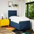 Vidaxl Box spring postelja z vzmetnico modra 100x200 cm blago