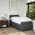Vidaxl Box spring postelja z vzmetnico temno siva 90x190 cm blago