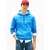 TOMMY HILFIGER Majica  azur / bela
