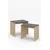 Hanah Home set umetnutih stočića Arya, 48 cm, hrast Sonoma / antracit