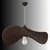 Opviq luster Kelebek-50-8017, 1 × E27, braon