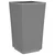 Vrtne sadilice 4 kom svjetlosive 32,5 x 32,5 x 57 cm PP