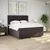 Vidaxl Box spring postelja z vzmetnico temno rjava 180x200 cm blago