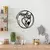 Wallity Zidna dekoracija Made With Love Food - 523, 62 x 62 cm, Crna
