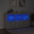Komoda s LED svjetlima boja sivog hrasta 181,5x37x100 cm
