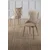 Hanah Home set trpezarijskih stolica Alpa 8 kom, kapućino tkanina Babyface, hromirane metalne noge