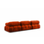 ATELIER DEL SOFA Ugaona garnitura Bubble Corner ( L1 O1 1R Puf) Tile Red