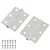 Šarka 2 pcs Srebrno 50 x 38 x 1,3 mm Čelik