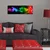 Wallity Slika na platnu sa LED osvetljenjem 30x90cm
