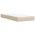 Vidaxl Box spring postelja z vzmetnico krem 90x200 cm blago