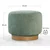 Atelier del Sofa Tabure Turneed, 55x43x55cm, Zeleni
