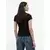 Tommy Jeans Majica Script Rib DW0DW22809 Črna Slim Fit