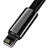 BASEUS Baseus Tungsten USB - Lightning kabel 2m 2.4A - črn