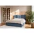Boxxx OBLAZINJENA POSTELJA 180 cm x 200 cm , tekstil temno modra