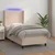 Vidaxl Box spring postelja z vzmetnico LED kapučino 100x200 cm